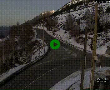 <h2>Webcam au carrefour de la croisade, à la jonction entre la N22 et la N320, avant le poste de douane franco-andorrane. Webcam à 1790 mètres d'altitude</h2>