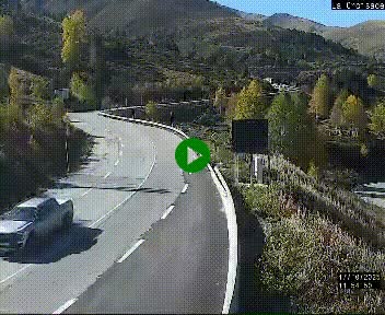 <h2>Webcam au carrefour de la croisade, à la jonction entre la N22 et la N320, avant le poste de douane franco-andorrane. Webcam à 1790 mètres d'altitude</h2>