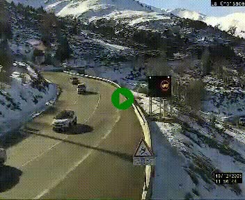 <h2>Webcam au carrefour de la croisade, à la jonction entre la N22 et la N320, avant le poste de douane franco-andorrane. Webcam à 1790 mètres d'altitude</h2>