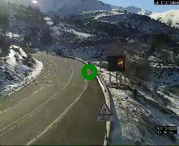 <h2>Webcam au carrefour de la croisade, à la jonction entre la N22 et la N320, avant le poste de douane franco-andorrane. Webcam à 1790 mètres d'altitude</h2>