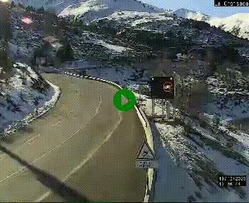 <h2>Webcam au carrefour de la croisade, à la jonction entre la N22 et la N320, avant le poste de douane franco-andorrane. Webcam à 1790 mètres d'altitude</h2>