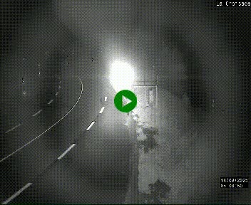 Webcam au carrefour de la croisade, à la jonction entre la N22 et la N320, avant le poste de douane franco-andorrane. Webcam à 1790 mètres d'altitude