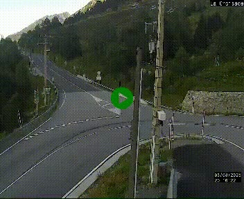Webcam au carrefour de la croisade, à la jonction entre la N22 et la N320, avant le poste de douane franco-andorrane. Webcam à 1790 mètres d'altitude