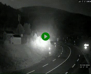 Webcam au carrefour de la croisade, à la jonction entre la N22 et la N320, avant le poste de douane franco-andorrane. Webcam à 1790 mètres d'altitude