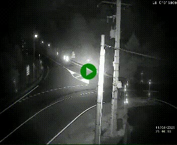 Webcam au carrefour de la croisade, à la jonction entre la N22 et la N320, avant le poste de douane franco-andorrane. Webcam à 1790 mètres d'altitude