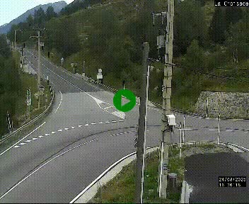 Webcam au carrefour de la croisade, à la jonction entre la N22 et la N320, avant le poste de douane franco-andorrane. Webcam à 1790 mètres d'altitude