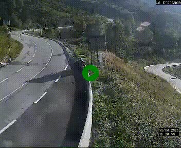 Webcam au carrefour de la croisade, à la jonction entre la N22 et la N320, avant le poste de douane franco-andorrane. Webcam à 1790 mètres d'altitude
