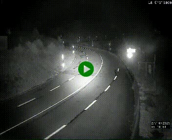 Webcam au carrefour de la croisade, à la jonction entre la N22 et la N320, avant le poste de douane franco-andorrane. Webcam à 1790 mètres d'altitude