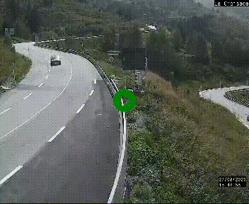 <h2>Webcam au carrefour de la croisade, à la jonction entre la N22 et la N320, avant le poste de douane franco-andorrane. Webcam à 1790 mètres d'altitude</h2>