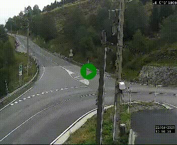 <h2>Webcam au carrefour de la croisade, à la jonction entre la N22 et la N320, avant le poste de douane franco-andorrane. Webcam à 1790 mètres d'altitude</h2>
