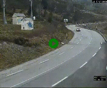 <h2>Webcam au carrefour de la croisade, à la jonction entre la N22 et la N320, avant le poste de douane franco-andorrane. Webcam à 1790 mètres d'altitude</h2>