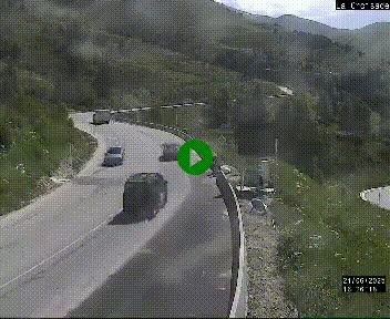 <h2>Webcam au carrefour de la croisade, à la jonction entre la N22 et la N320, avant le poste de douane franco-andorrane. Webcam à 1790 mètres d'altitude</h2>
