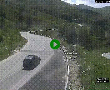 <h2>Webcam au carrefour de la croisade, à la jonction entre la N22 et la N320, avant le poste de douane franco-andorrane. Webcam à 1790 mètres d'altitude</h2>