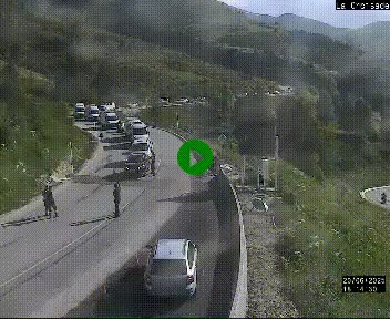 <h2>Webcam au carrefour de la croisade, à la jonction entre la N22 et la N320, avant le poste de douane franco-andorrane. Webcam à 1790 mètres d'altitude</h2>