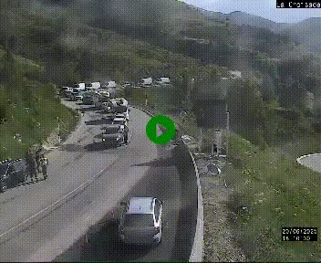 <h2>Webcam au carrefour de la croisade, à la jonction entre la N22 et la N320, avant le poste de douane franco-andorrane. Webcam à 1790 mètres d'altitude</h2>