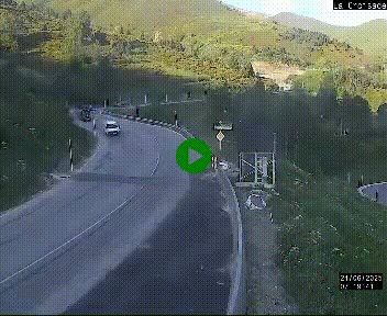 <h2>Webcam au carrefour de la croisade, à la jonction entre la N22 et la N320, avant le poste de douane franco-andorrane. Webcam à 1790 mètres d'altitude</h2>
