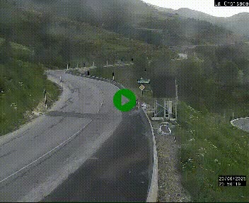 <h2>Webcam au carrefour de la croisade, à la jonction entre la N22 et la N320, avant le poste de douane franco-andorrane. Webcam à 1790 mètres d'altitude</h2>
