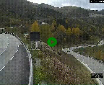 <h2>Webcam au carrefour de la croisade, à la jonction entre la N22 et la N320, avant le poste de douane franco-andorrane. Webcam à 1790 mètres d'altitude</h2>