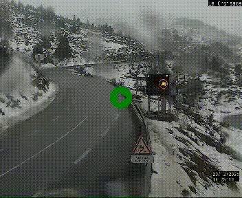 <h2>Webcam au carrefour de la croisade, à la jonction entre la N22 et la N320, avant le poste de douane franco-andorrane. Webcam à 1790 mètres d'altitude</h2>