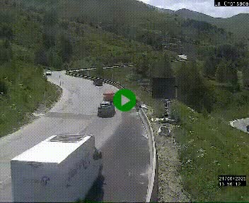 <h2>Webcam au carrefour de la croisade, à la jonction entre la N22 et la N320, avant le poste de douane franco-andorrane. Webcam à 1790 mètres d'altitude</h2>
