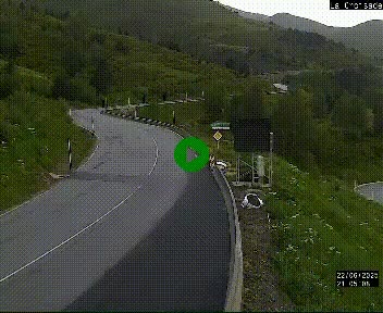 <h2>Webcam au carrefour de la croisade, à la jonction entre la N22 et la N320, avant le poste de douane franco-andorrane. Webcam à 1790 mètres d'altitude</h2>