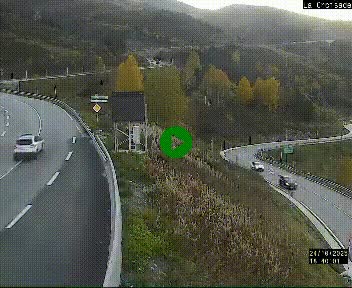 <h2>Webcam au carrefour de la croisade, à la jonction entre la N22 et la N320, avant le poste de douane franco-andorrane. Webcam à 1790 mètres d'altitude</h2>