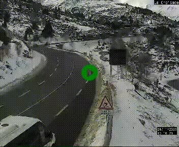 <h2>Webcam au carrefour de la croisade, à la jonction entre la N22 et la N320, avant le poste de douane franco-andorrane. Webcam à 1790 mètres d'altitude</h2>