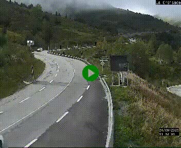 <h2>Webcam au carrefour de la croisade, à la jonction entre la N22 et la N320, avant le poste de douane franco-andorrane. Webcam à 1790 mètres d'altitude</h2>