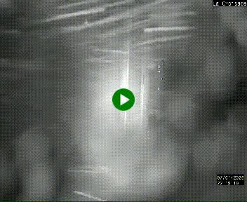 Webcam au carrefour de la croisade, à la jonction entre la N22 et la N320, avant le poste de douane franco-andorrane. Webcam à 1790 mètres d'altitude