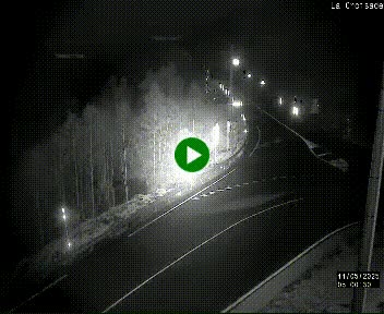 Webcam au carrefour de la croisade, à la jonction entre la N22 et la N320, avant le poste de douane franco-andorrane. Webcam à 1790 mètres d'altitude