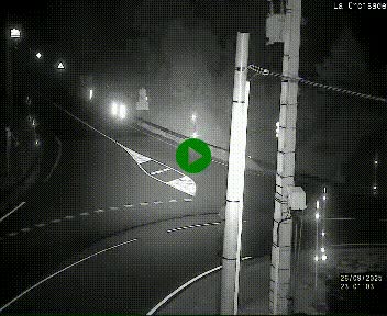 Webcam au carrefour de la croisade, à la jonction entre la N22 et la N320, avant le poste de douane franco-andorrane. Webcam à 1790 mètres d'altitude