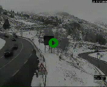 <h2>Webcam au carrefour de la croisade, à la jonction entre la N22 et la N320, avant le poste de douane franco-andorrane. Webcam à 1790 mètres d'altitude</h2>