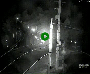Webcam au carrefour de la croisade, à la jonction entre la N22 et la N320, avant le poste de douane franco-andorrane. Webcam à 1790 mètres d'altitude