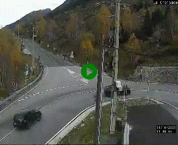 <h2>Webcam au carrefour de la croisade, à la jonction entre la N22 et la N320, avant le poste de douane franco-andorrane. Webcam à 1790 mètres d'altitude</h2>