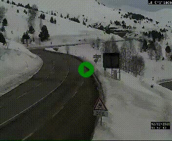 <h2>Webcam au carrefour de la croisade, à la jonction entre la N22 et la N320, avant le poste de douane franco-andorrane. Webcam à 1790 mètres d'altitude</h2>