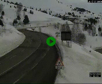 <h2>Webcam au carrefour de la croisade, à la jonction entre la N22 et la N320, avant le poste de douane franco-andorrane. Webcam à 1790 mètres d'altitude</h2>