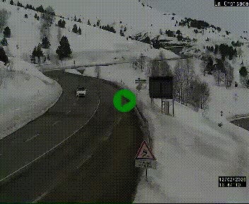 <h2>Webcam au carrefour de la croisade, à la jonction entre la N22 et la N320, avant le poste de douane franco-andorrane. Webcam à 1790 mètres d'altitude</h2>