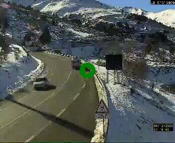 <h2>Webcam au carrefour de la croisade, à la jonction entre la N22 et la N320, avant le poste de douane franco-andorrane. Webcam à 1790 mètres d'altitude</h2>