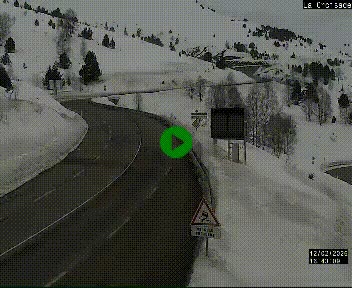 <h2>Webcam au carrefour de la croisade, à la jonction entre la N22 et la N320, avant le poste de douane franco-andorrane. Webcam à 1790 mètres d'altitude</h2>