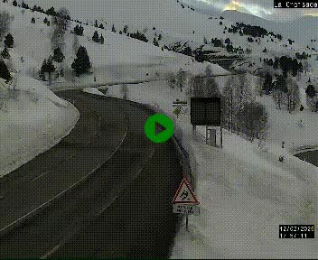 <h2>Webcam au carrefour de la croisade, à la jonction entre la N22 et la N320, avant le poste de douane franco-andorrane. Webcam à 1790 mètres d'altitude</h2>