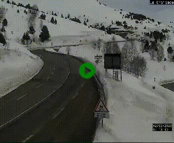 <h2>Webcam au carrefour de la croisade, à la jonction entre la N22 et la N320, avant le poste de douane franco-andorrane. Webcam à 1790 mètres d'altitude</h2>