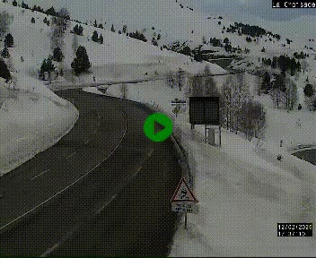 <h2>Webcam au carrefour de la croisade, à la jonction entre la N22 et la N320, avant le poste de douane franco-andorrane. Webcam à 1790 mètres d'altitude</h2>