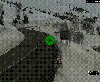 <h2>Webcam au carrefour de la croisade, à la jonction entre la N22 et la N320, avant le poste de douane franco-andorrane. Webcam à 1790 mètres d'altitude</h2>