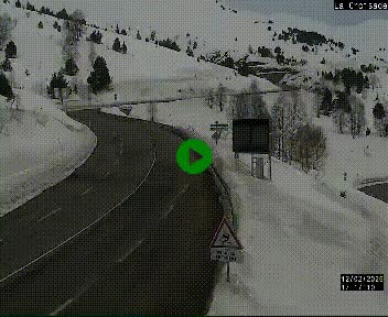 <h2>Webcam au carrefour de la croisade, à la jonction entre la N22 et la N320, avant le poste de douane franco-andorrane. Webcam à 1790 mètres d'altitude</h2>