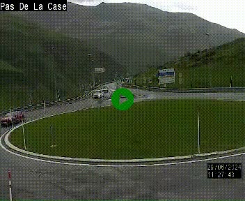 <h2>Webcam sur la N22 au niveau du poste frontière entre la France et Andorre à proximité de Pas de la Case à plus de 2000 mètres d'altitude</h2>
