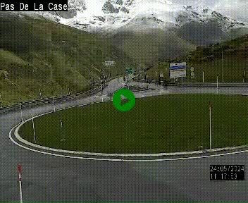 <h2>Webcam sur la N22 au niveau du poste frontière entre la France et Andorre à proximité de Pas de la Case à plus de 2000 mètres d'altitude</h2>