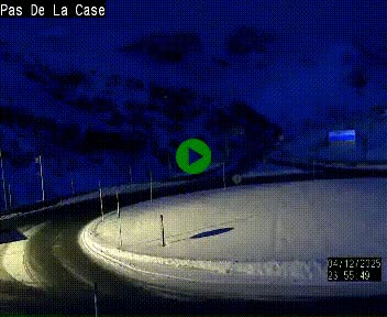 <h2>Webcam sur la N22 au niveau du poste frontière entre la France et Andorre à proximité de Pas de la Case à plus de 2000 mètres d'altitude</h2>