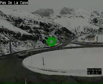<h2>Webcam sur la N22 au niveau du poste frontière entre la France et Andorre à proximité de Pas de la Case à plus de 2000 mètres d'altitude</h2>