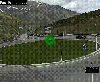 <h2>Webcam sur la N22 au niveau du poste frontière entre la France et Andorre à proximité de Pas de la Case à plus de 2000 mètres d'altitude</h2>