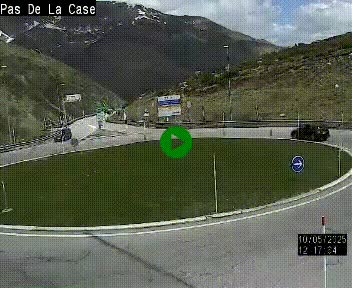 <h2>Webcam sur la N22 au niveau du poste frontière entre la France et Andorre à proximité de Pas de la Case à plus de 2000 mètres d'altitude</h2>
